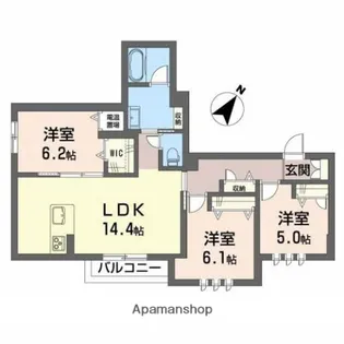 ブルームコート【2階】の間取り