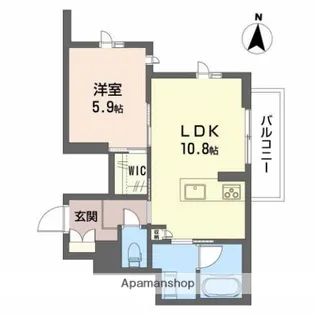 アンソレイエ【3階】の間取り