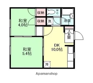 マンションなかむら【208号室】の間取り