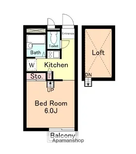 CLASSIC富岡【102号室】の間取り