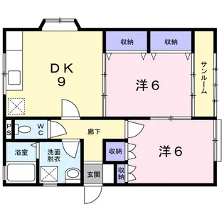 セーラ クルーD【1階】の間取り