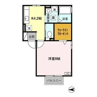 エムロード【1階】の間取り