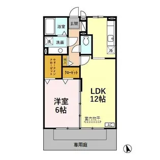 ルシエル【1階】の間取り