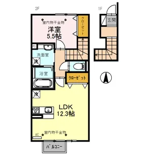 GRAND DONNER(グラン ドゥネ)【2階】の間取り