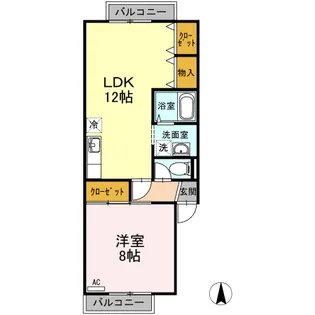 MEGUハイツ【2階】の間取り