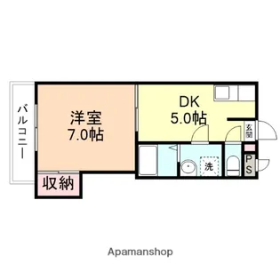 NOOK ITO【103号室】の間取り
