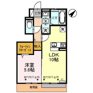 グラン ストリーツ C【1階】の間取り