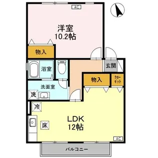 ヴィラ・アネシス C棟【1階】の間取り