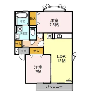 アザレアパーク E【2階】の間取り