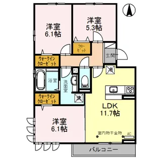 RESIDENCE MEGU【2階】の間取り