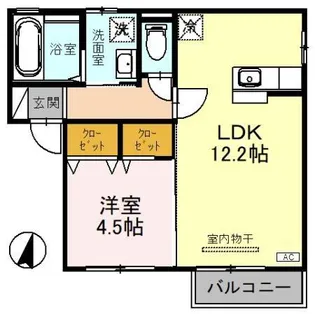ル シエル【1階】の間取り