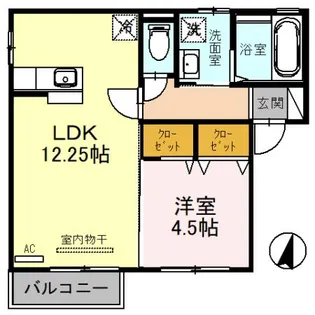 ル シエル【1階】の間取り