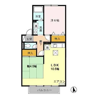 ガーラ A【1階】の間取り