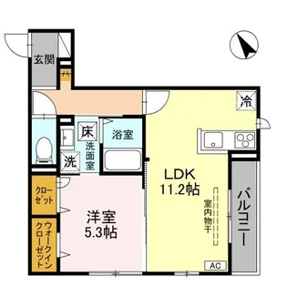 DーGRANDE下新【1階】の間取り