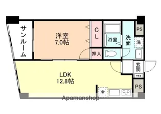 センチュリー山室【1階】の間取り