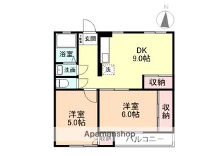 アントワーヌ富山Ⅱ【207号室】の間取り