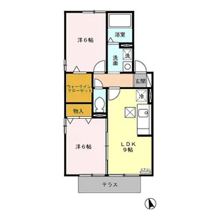フォレスト B【103号室】の間取り
