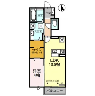 コーネル久方【1階】の間取り