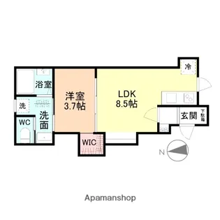富山県富山市牛島本町2丁目【アパート】の間取り