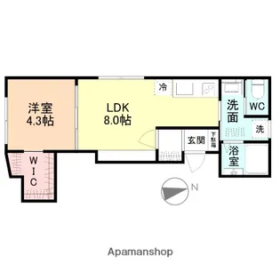 富山県富山市牛島本町2丁目【アパート】の間取り