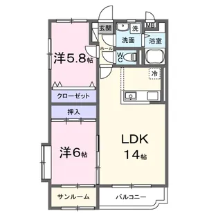 ユーミー堀川【3階】の間取り