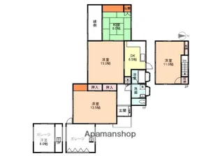 富山県富山市金屋【一戸建】の間取り