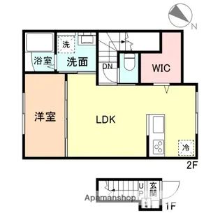 EDGEMOMENT下堀 A棟【2階】の間取り