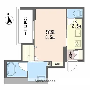 SHAMAISON神通町【1階】の間取り