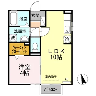 グランモア愛宕II【1階】の間取り