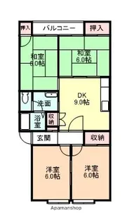 BLOOM汐風【2階】の間取り