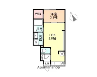 LUMIA 02【102号室】の間取り