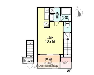 LUMIA 02【203号室】の間取り