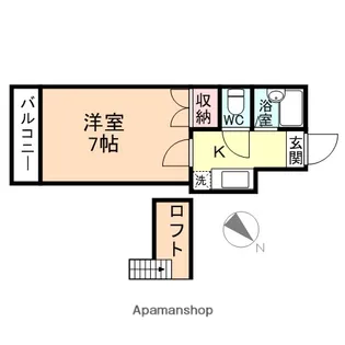 エスペランサ花園Ⅱ【2階】の間取り