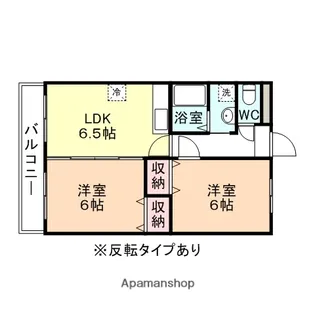フェール・メゾンFUJINAGA A棟【3階】の間取り