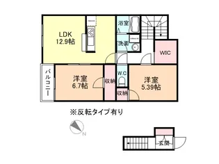 レオネクストノーベルロード【2階】の間取り