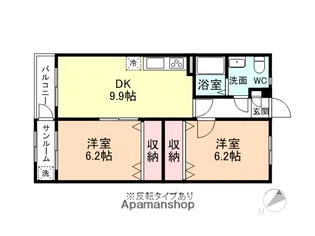 ヴィンテージ【403号室】の間取り