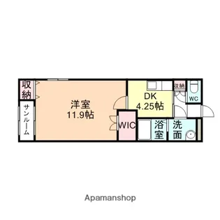 ティーダ【1階】の間取り