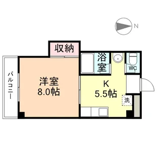 クレール36【3階】の間取り