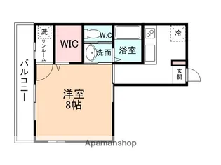 オーブ クレール【201号室】の間取り