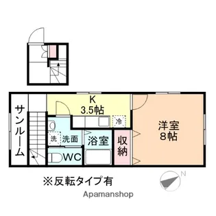 アバンティ上田島【2階】の間取り