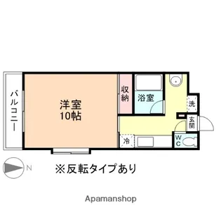 富山県富山市婦中町下轡田【マンション】の間取り