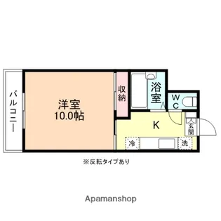 PLAZA布瀬【507号室】の間取り