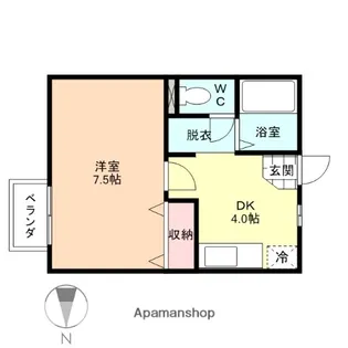 イゾラベラ呉羽【2階】の間取り