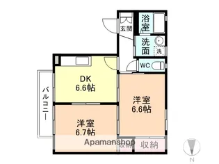 フレグランス北島【103号室】の間取り
