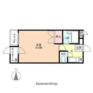 サカエビレッジ【303号室】の間取り