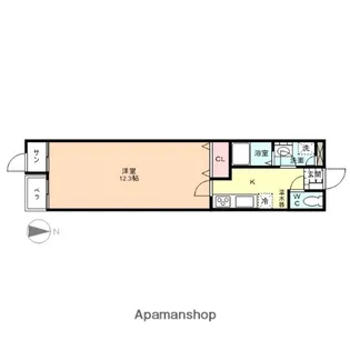 ブランシュール【3階】の間取り