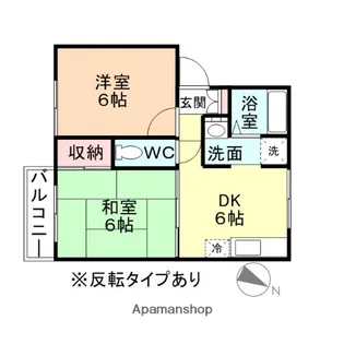 ジュネスマキ【1階】の間取り