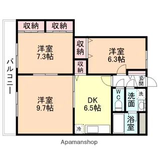 リーテハイム【202号室】の間取り