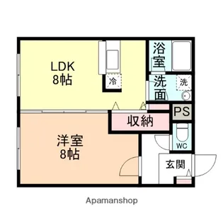 ウィーンズ牛島【1階】の間取り