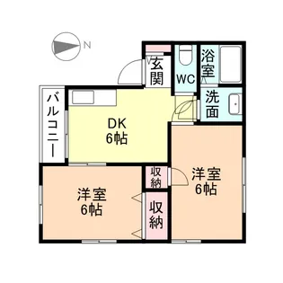 グリーンハイツ大沢野【2階】の間取り